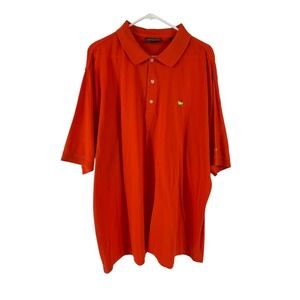 Masters Collection Golf Polo Shirt Mens 2XL 60s 2 ply Mercerized Cotton Orange
